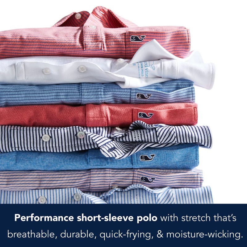 vineyard vines Boys' Winstead Stripe Sankaty Polo, Ocean Breeze, 2 - Image 3